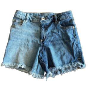 Art Class Two-Tone Frayed Denim Shorts Girls' L 10/12